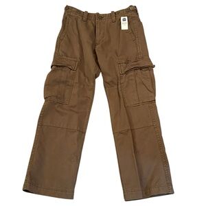 New Y2K GAP Baggy Military Cargo Pant Combat Olive Army Green Heavy 2006 30x30